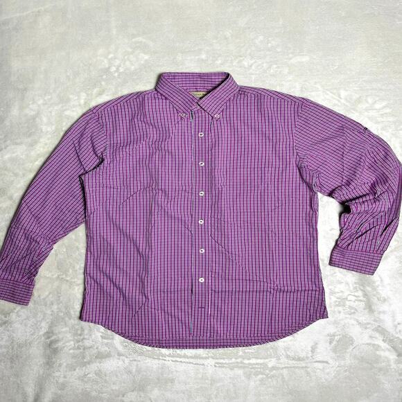 Donald Ross Performance Golf Button Down Men's S Purple Gallery Dove Mtn Tucson - Picture 1 of 9